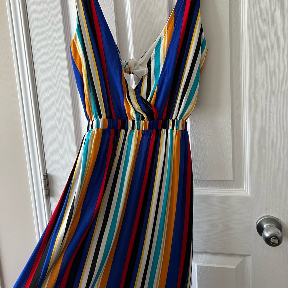 Laffaire LA striped multicolor maxi dress
